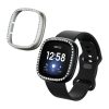 2 db Kwmobile tok készlet Fitbit Versa 3/Sense készülékhez, fekete/ezüst, műanyag, KWM000024ZI002C