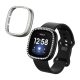 2 db Kwmobile tok készlet Fitbit Versa 3/Sense készülékhez, fekete/ezüst, műanyag, KWM000024ZI002C