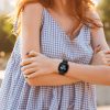 2 db Kwmobile tok készlet Fitbit Versa 3/Sense készülékhez, fekete/ezüst, műanyag, KWM000024ZI002C