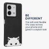 Kwmobile tok Xiaomi Redmi Note 13 készülékhez, fekete/fehér, szilikon, KWM000020NQ002C