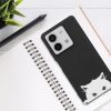 Kwmobile tok Xiaomi Redmi Note 13 készülékhez, fekete/fehér, szilikon, KWM000020NQ002C