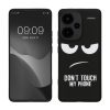 Kwmobile tok Xiaomi Redmi Note 13 Pro Plus 5G-hez, fekete/fehér, szilikon, KWM000020NR001C