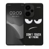 Kwmobile tok Xiaomi Redmi Note 13 Pro Plus 5G-hez, fekete/fehér, szilikon, KWM000020NR001C