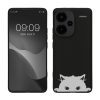 Kwmobile tok Xiaomi Redmi Note 13 Pro Plus 5G-hez, fekete/fehér, szilikon, KWM000020NR002C
