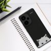 Kwmobile tok Xiaomi Redmi Note 13 Pro Plus 5G-hez, fekete/fehér, szilikon, KWM000020NR002C