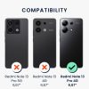 Kwmobile tok Xiaomi Redmi Note 13 Pro készülékhez, fekete/fehér, szilikon, KWM000020NT002C