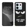 Kwmobile tok Xiaomi Redmi Note 13 Pro 5G-hez, fekete/fehér, szilikon, KWM000020NU001C