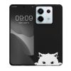 Kwmobile tok Xiaomi Redmi Note 13 Pro 5G-hez, fekete/fehér, szilikon, KWM000020NU002C