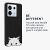 Kwmobile tok Xiaomi Redmi Note 13 Pro 5G-hez, fekete/fehér, szilikon, KWM000020NU002C