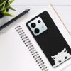 Kwmobile tok Xiaomi Redmi Note 13 Pro 5G-hez, fekete/fehér, szilikon, KWM000020NU002C