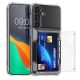 Kwmobile kártyatartós tok Samsung Galaxy S24 Plus készülékhez, átlátszó, műanyag, KWM000021QQ001C