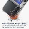 Kwmobile kártyatartós tok Samsung Galaxy S24 Plus készülékhez, átlátszó, műanyag, KWM000021QQ001C