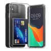 Kwmobile kártyatartós tok Apple iPhone 11-hez, átlátszó, polikarbonát, KWM000022RB001C