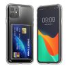 Kwmobile kártyatartós tok Apple iPhone 11-hez, átlátszó, polikarbonát, KWM000022RB001C
