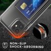 Kwmobile kártyatartós tok Apple iPhone 11-hez, átlátszó, polikarbonát, KWM000022RB001C