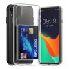 Kwmobile kártyatartós tok Apple iPhone XR-hez, átlátszó, polikarbonát, KWM000022RF001C