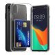 Kwmobile kártyatartós tok Apple iPhone XR-hez, átlátszó, polikarbonát, KWM000022RF001C