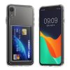 Kwmobile kártyatartós tok Apple iPhone XR-hez, átlátszó, polikarbonát, KWM000022RF001C