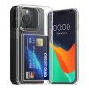 Kwmobile kártyatartós tok Apple iPhone 14 Pro készülékhez, átlátszó, polikarbonát, KWM000022RH001C