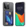 Kwmobile kártyatartós tok Apple iPhone 14 Pro készülékhez, átlátszó, polikarbonát, KWM000022RH001C