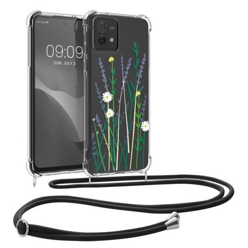 Kwmobile tok nyakpánttal Motorola Moto G84-hez, többszínű, szilikon, KWM000022RO002C