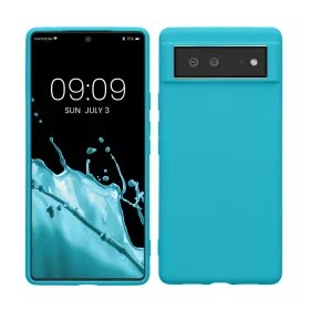   Kwmobile tok Google Pixel 6 telefonhoz, világoskék, szilikon, KWM000013DV047C