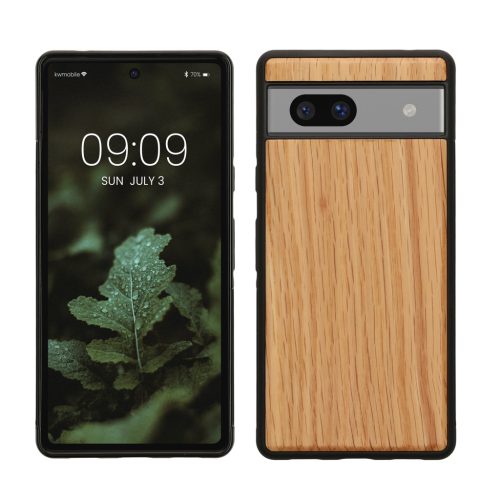 Kwmobile Google Pixel 7a tok, barna, fa/szilikon, KWM000019YJ003C