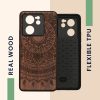 Kwmobile tok Xiaomi 13T/13T Pro készülékhez, barna, fa/szilikon, KWM000020IR005C
