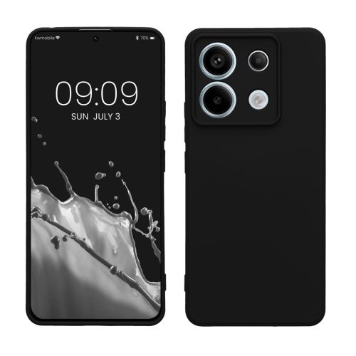 Kwmobile tok Xiaomi Redmi Note 13 Pro 5G-hez, fekete, szilikon, KWM000020OA001C