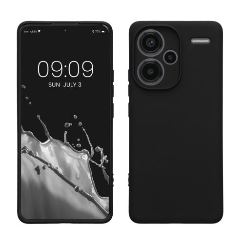 Kwmobile tok Xiaomi Redmi Note 13 Pro Plus 5G-hez, fekete, szilikon, KWM000020OC001C