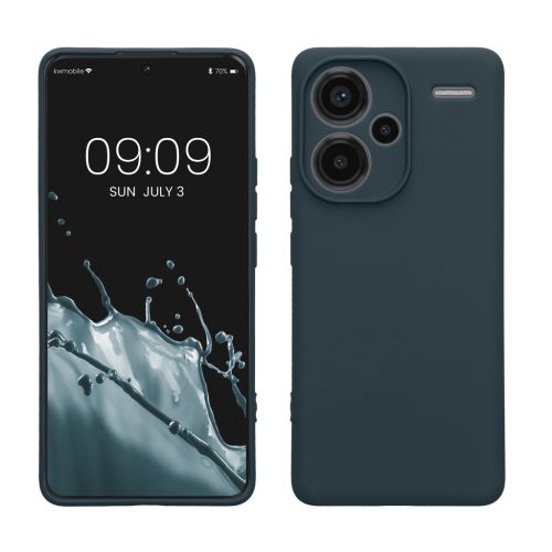 Kwmobile tok Xiaomi Redmi Note 13 Pro Plus 5G-hez, sötétzöld, szilikon, KWM000020OC002C