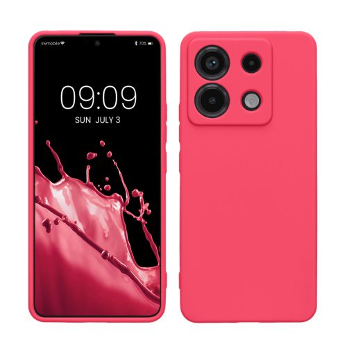 Kwmobile tok Xiaomi Redmi Note 13 Pro 5G-hez, rózsaszín, szilikon, KWM000020LD007C