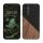 Kwmobile tok Samsung Galaxy A25-höz, barna/fekete, fa/szilikon, KWM000021QX001C