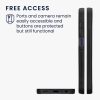 Kwmobile tok Samsung Galaxy A25-höz, barna/fekete, fa/szilikon, KWM000021QX001C