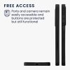Kwmobile tok Samsung Galaxy A55 5G-hez, barna/fekete, fa/szilikon, KWM000021QZ001C