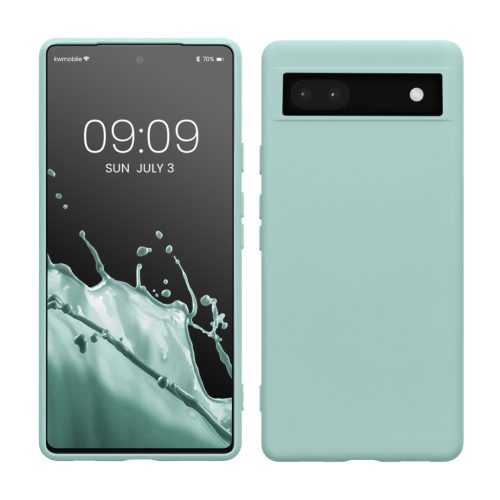 Kwmobile Google Pixel 6a tok, világoszöld, szilikon, KWM000015OO017C