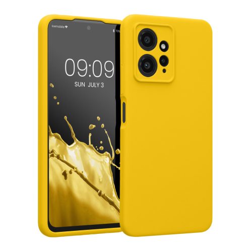 Kwmobile tok Xiaomi Redmi Note 12-höz, sárga, szilikon, KWM000018UL014C