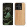 Kwmobile tok Xiaomi Redmi Note 13 Pro 5G-hez, barna, fa/szilikon, KWM000020LJ002C