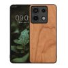 Kwmobile tok Xiaomi Redmi Note 13 Pro 5G-hez, barna, fa/szilikon, KWM000020LJ003C