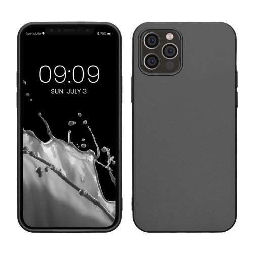 Kwmobile tok Apple iPhone 12/iPhone 12 Pro készülékhez, szürke, szilikon, KWM000013WJ007C