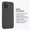 Kwmobile tok Apple iPhone 12/iPhone 12 Pro készülékhez, szürke, szilikon, KWM000013WJ007C