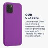 Kwmobile tok Apple iPhone 12/iPhone 12 Pro készülékhez, lila, szilikon, KWM000013WJ008C