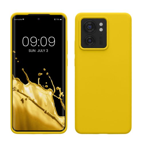 Kwmobile tok Motorola Edge 40-hez, sárga, szilikon, KWM0000197B010C