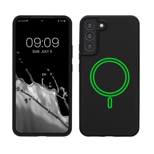 Kwmobile tok Samsung Galaxy S22 Plus-hoz, fekete, szilikon, KWM000021RC001C