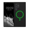 Kwmobile tok Samsung Galaxy S22 Ultra készülékhez, fekete, szilikon, KWM000021RD001C