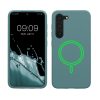 Kwmobile tok Samsung Galaxy S23 készülékhez, világoszöld, szilikon, KWM000021RE002C