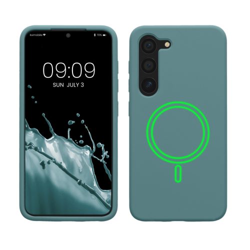 Kwmobile tok Samsung Galaxy S23 készülékhez, világoszöld, szilikon, KWM000021RE002C