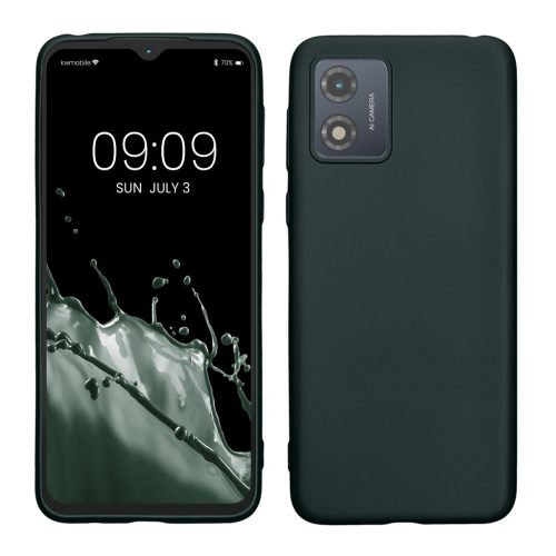 Kwmobile tok Motorola Moto E13-hoz, zöld, szilikon, KWM000022OW003C