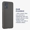 Kwmobile tok Motorola Moto E13-hoz, szürke, szilikon, KWM000022OW006C