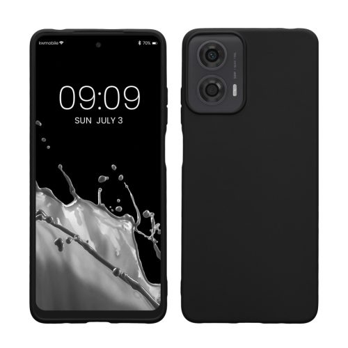 Kwmobile tok Motorola Moto G24/Moto E14/Moto G04 készülékhez, fekete, szilikon, KWM000022RQ001C